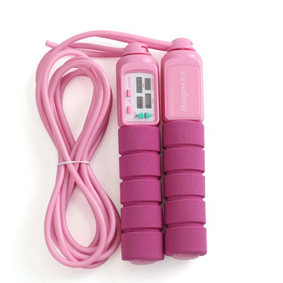 Fitness Jump Rope ABS Handle Weight Loss Skipping Rope For Home Fitness Loop Counter Up To 9999 OK-168 Blue