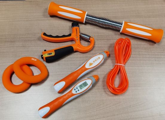 Five Finger Strengthener Handle Fitness Strength Exercise Portable Metal Silicone Arm Exercise Customized Logo