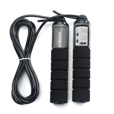 Fitness Jump Rope Adjustable PVC Wire Weighted Jump Rope With Customized Color Logo And Foam ABS Handle