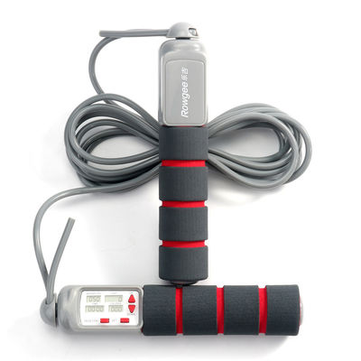 Digital Jump Rope Equipped with Battery Powered Loop Counter and Exercise Timer for Enhanced Fitness and Muscle Building
