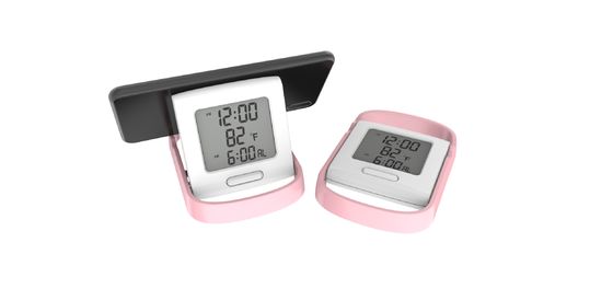 Customized Plastic Digital Alarm Clock With Modern Sunrise Alarm