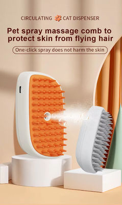 Pet Steam Massage Brush With Ergonomic Design For Comfortable Handling