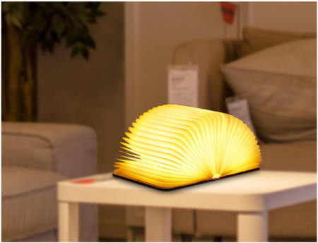 Novelty Folding Book Light 5 Colors Folding Night Light Portable Table Lamp