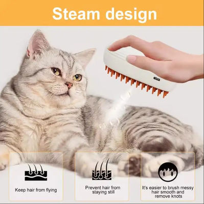 3-in-1 Cat Steam Brush Hot Sell For Pet Grooming Water Spray Hair Removal Light Cleaning