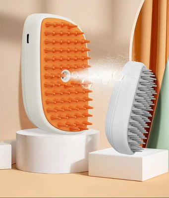 Factory Wholesale 3 in 1 Steam Brush For Pet Massage Cleaning Water Spray Hot Sell Hair Removal Cat Steam Brush With Lig