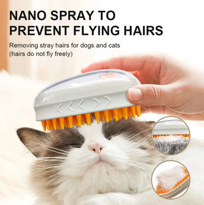 New Cute 3 In 1 Electric Spray Hair Removal Pet Grooming Comb Pet Steamy Brush For Massage And Cleaning