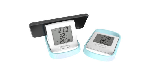 Customized Plastic Led Display Clock With Modern Sunrise Alarm