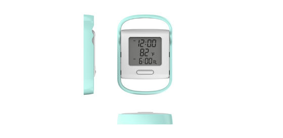 Customized Plastic Led Display Clock With Modern Sunrise Alarm