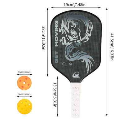 Pickleball Racket Titanium Alloy Wire Carbon Fiber Braided Frosted Teflon Competition Dedicated Pickleball