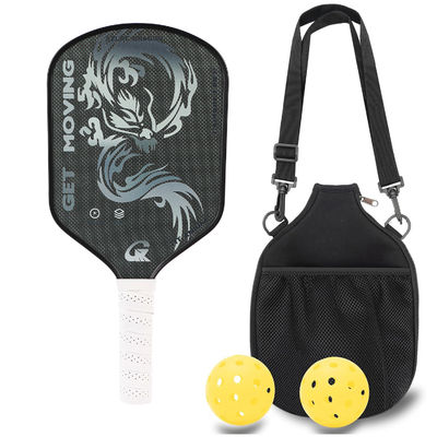 Pickleball Racket Titanium Alloy Wire Carbon Fiber Braided Frosted Teflon Competition Dedicated Pickleball