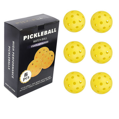 Pickleball 40 Hole Hole Ball 74mm Rotational Injection Molded Luminous Ball Pickleball