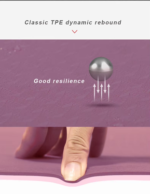 Ultra Lightweight And Portable TPE Yoga Mat For Home Studio And On The Go Practice