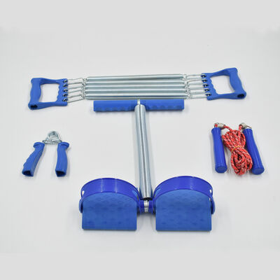 Complete Home Workout Set Pedal Resistance Trainer Jump Rope Hand Grip Versatile Fitness Tools For Arm Leg Core Training Anytime Anywhere