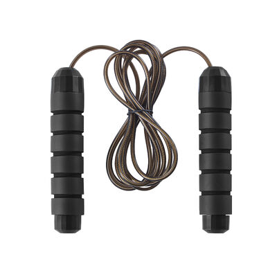Customized Logo Fitness Jump Rope Professional With 325g Weight And Black Color