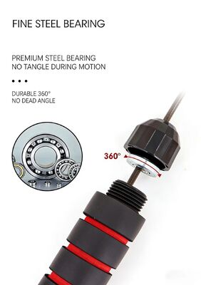 Fitness Beaded Jump Rope Professional Adjustable Speed Skipping Jump Rope For Indoor And Outdoor Fitness Exercise