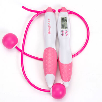 Jumping Rope Exercise Adjustable 2.5M Pink Skipping Rope For High And Low Intensity Aerobic Exercise JP-100