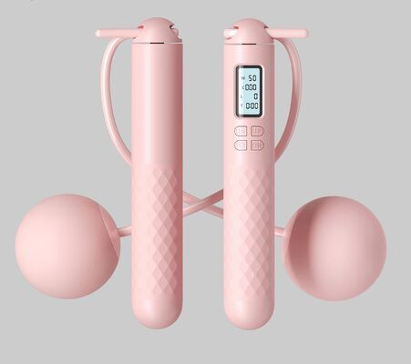 Custom Logo Color Cordless Jump Rope Digital Counting Skipping Rope With Big Ball