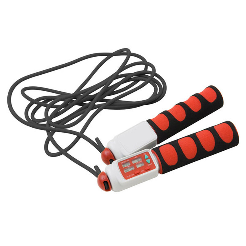 Digital Jump Rope Portable Skipping Rope with Exercise Time Setting and Loop Counter for Effective Fitness Training