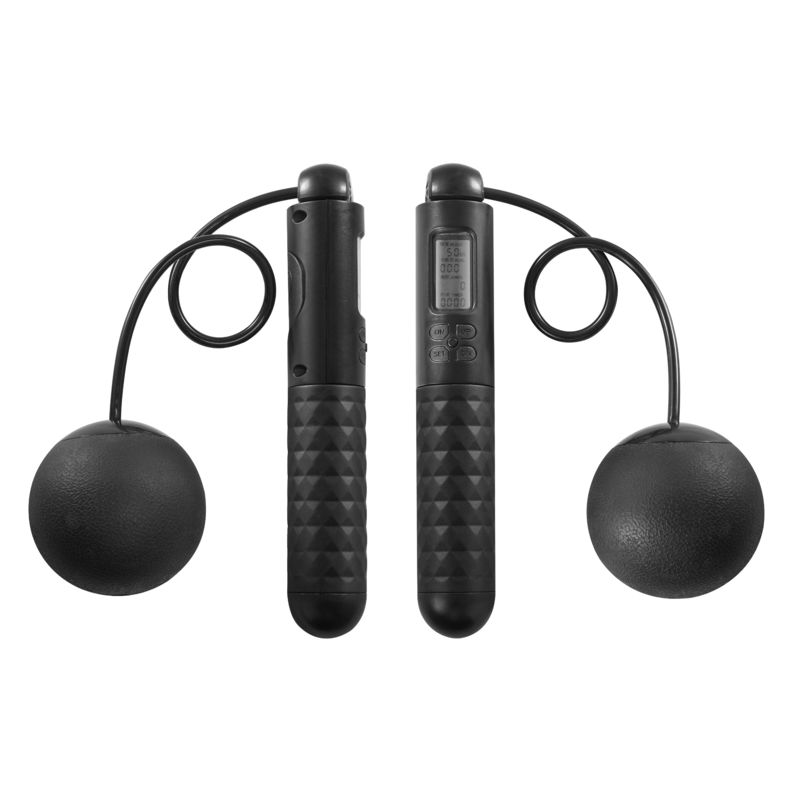 Custom Logo Color Cordless Jump Rope Digital Counting Skipping Rope With Big Ball
