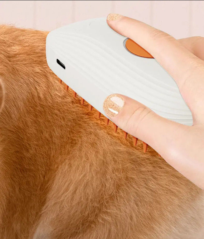 2024 New 3 In 1 Pet Hair Cleaning Steam Brush Spray Comb Rechargeable Cat Steamy Brush