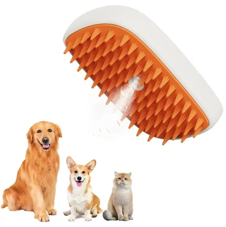 Wholesale 3 in 1 Pet Electric Cat Dog Steamy Brush Grooming Comb With Electric Spray Anti Flying Floating Cat Steam Brus